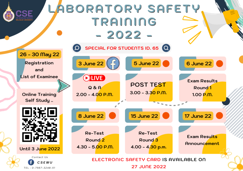 Laboratory safety training 2565 Time Line Eng