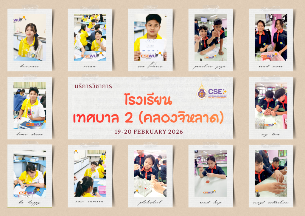 Scientific and Technological Practicing Skills Activities Klongjilad Municipal 2 School, Krabi. 19 - 20 February 2026.